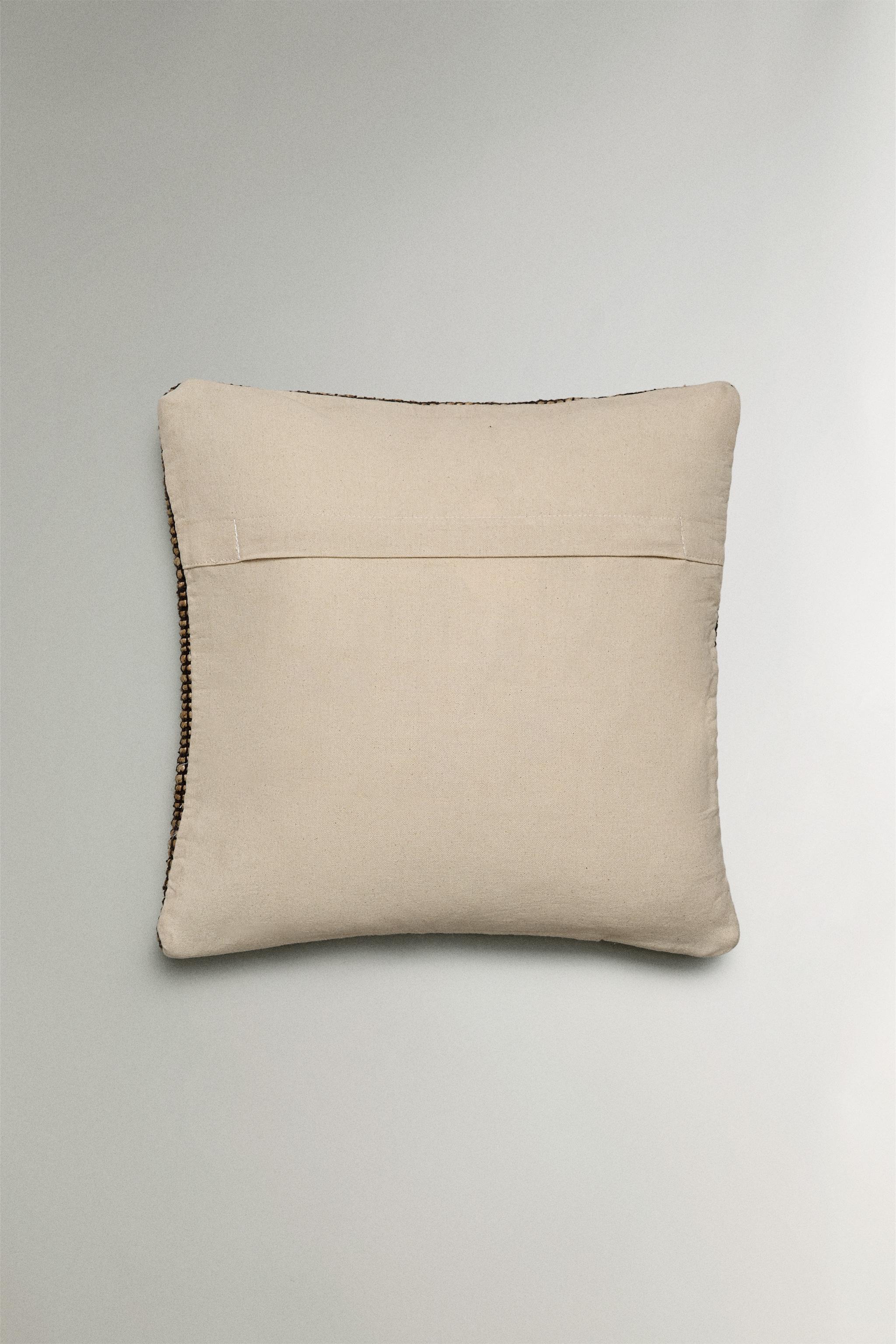 JUTE THROW PILLOW COVER